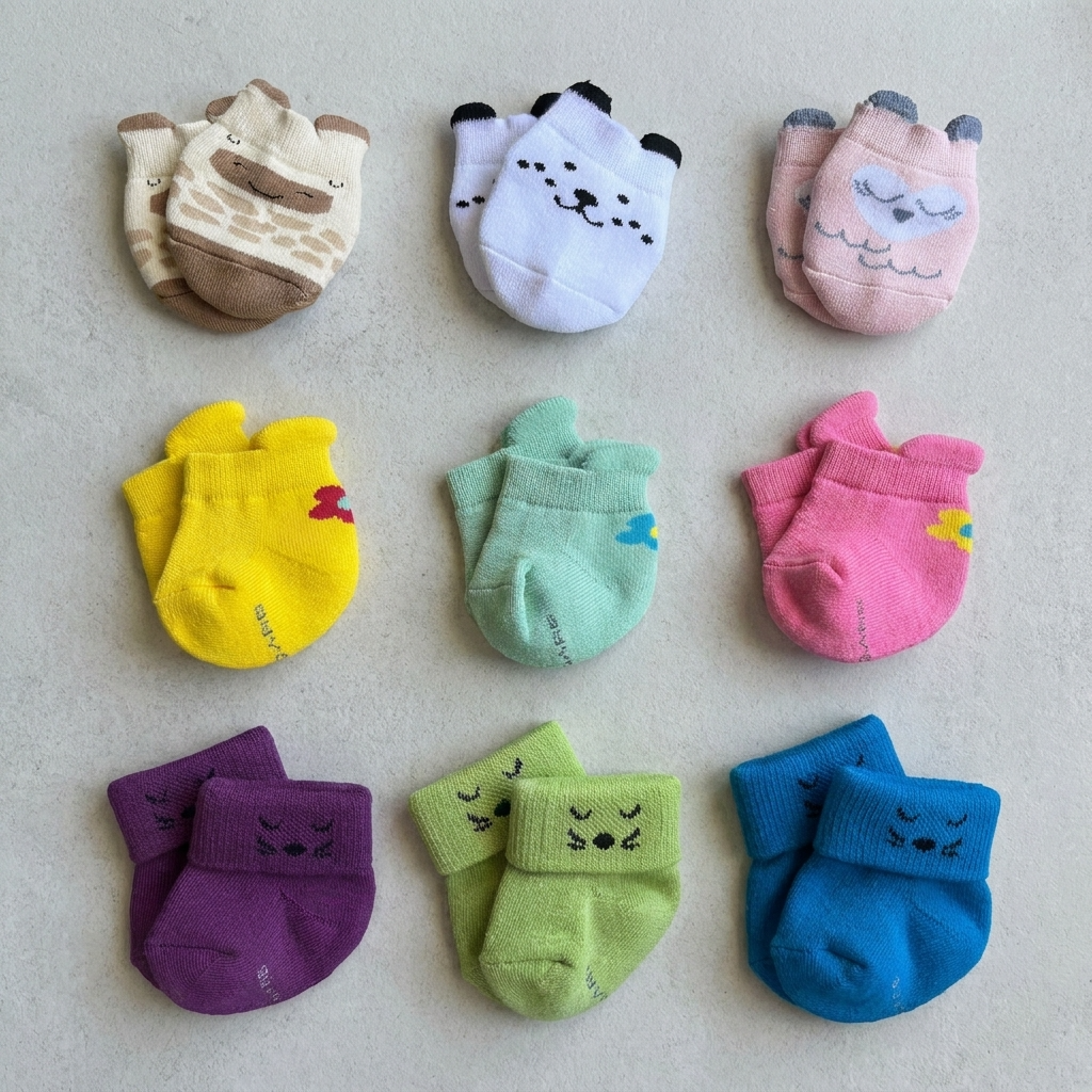 Soft Baby Socks Combo Set for Newborn gifts, Boy & Girl