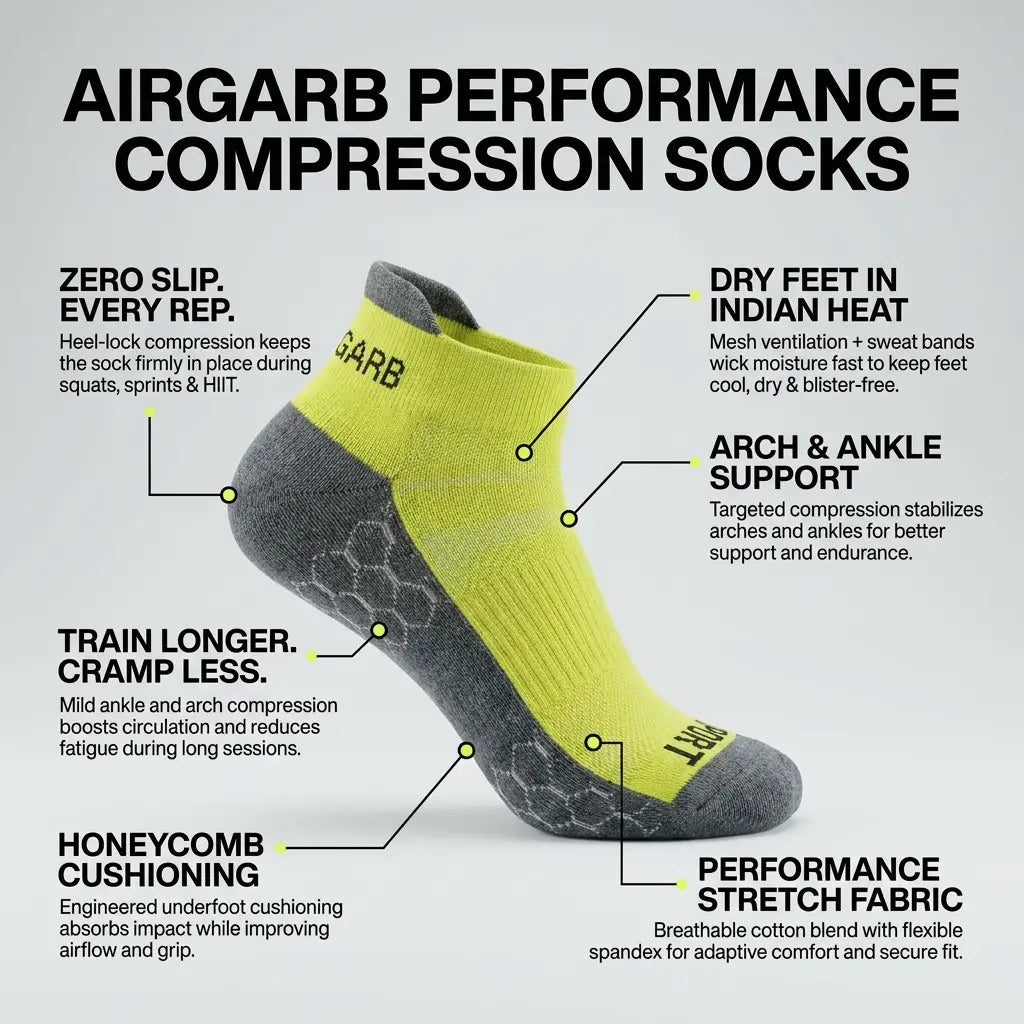Pro+ PowerFit Athlete-Grade Performance Compression Sports Socks