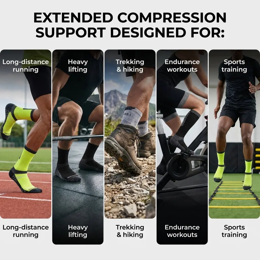 Pro+ PowerFit Athlete-Grade Performance Compression Sports Socks